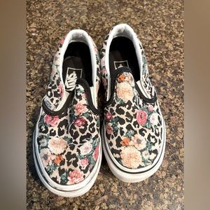 Slip on vans girls size 11
